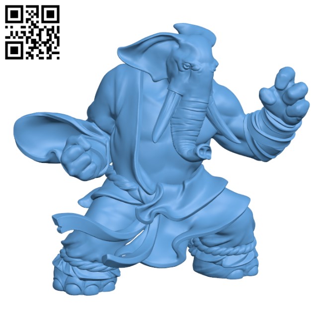 Elephant folk H000477 file stl free download 3D Model for CNC and 3d printer