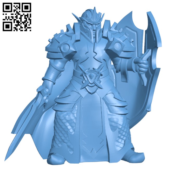 Elf paladin H000478 file stl free download 3D Model for CNC and 3d printer