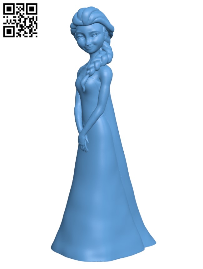 Elsa from Disney's Frozen - Women H000433 file stl free download 3D Model for CNC and 3d printer