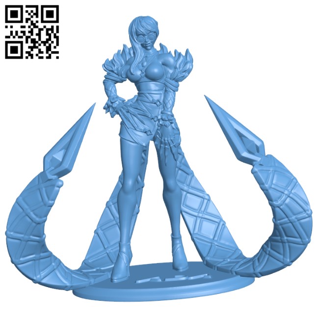 Evelynn KDA - League of Legends H000479 file stl free download 3D Model for CNC and 3d printer