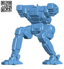 Robot FLE-4 Flea for Battletech H000335 file stl free download 3D Model for CNC and 3d printer