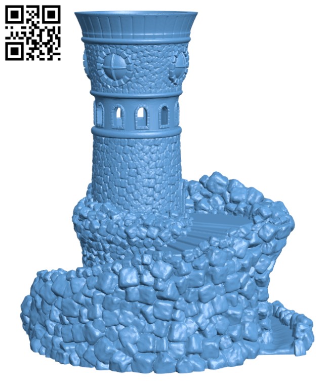 Forbidden Watchtower H000276 file stl free download 3D Model for CNC and 3d printer