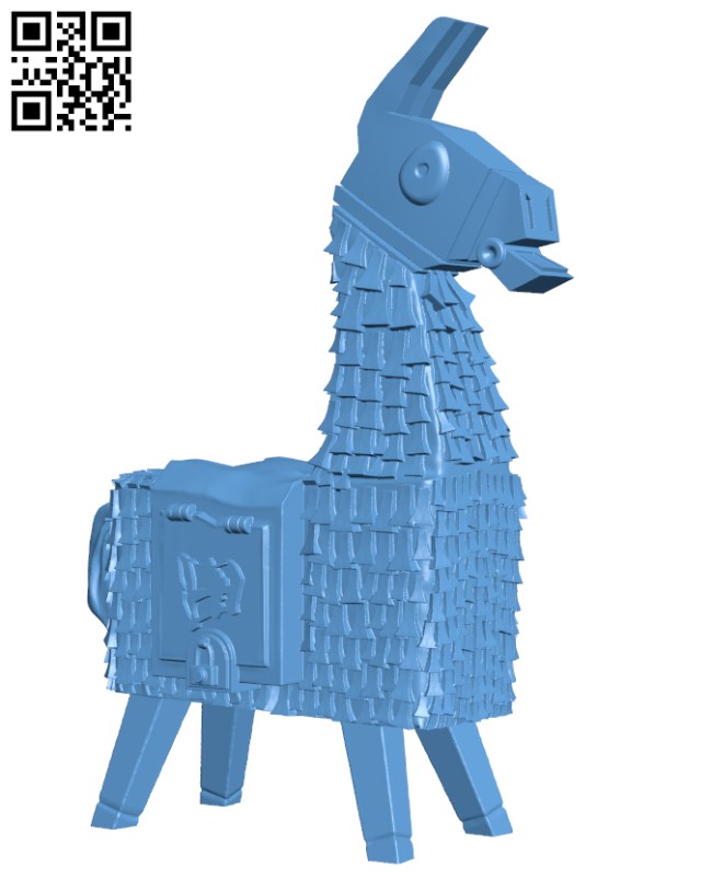 Fortnite Llama H000336 file stl free download 3D Model for CNC and 3d printer