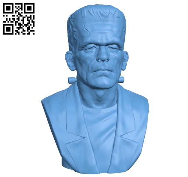 Frankenstein Monster H000366 file stl free download 3D Model for CNC and 3d printer