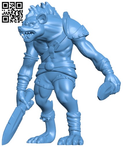 Gnoll H000142 file stl free download 3D Model for CNC and 3d printer