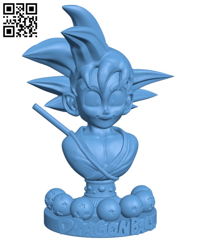 Goku kid H000370 file stl free download 3D Model for CNC and 3d printer