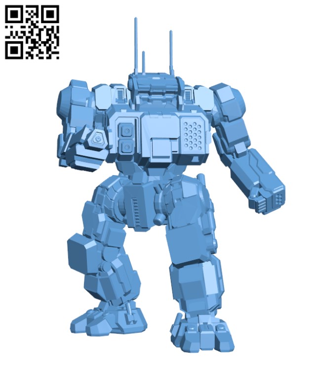 HGN-732 Highlander for Battletech - Robot H000456 file stl free download 3D Model for CNC and 3d printer