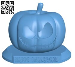 Halloween pumpkin H000438 file stl free download 3D Model for CNC and 3d printer