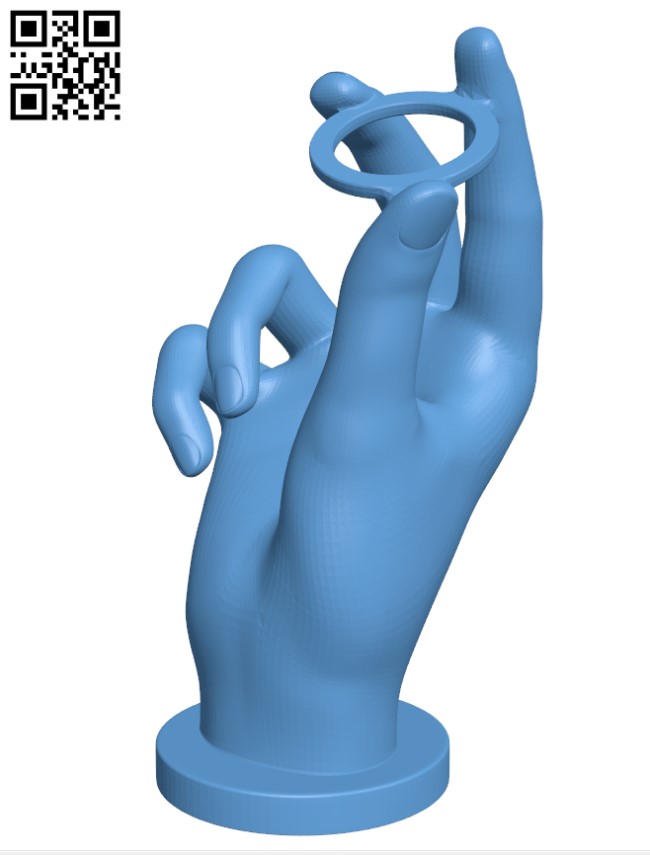 Hand Bolb Lamp H000439 file stl free download 3D Model for CNC and 3d printer