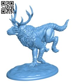 Horned Hound H000371 file stl free download 3D Model for CNC and 3d printer