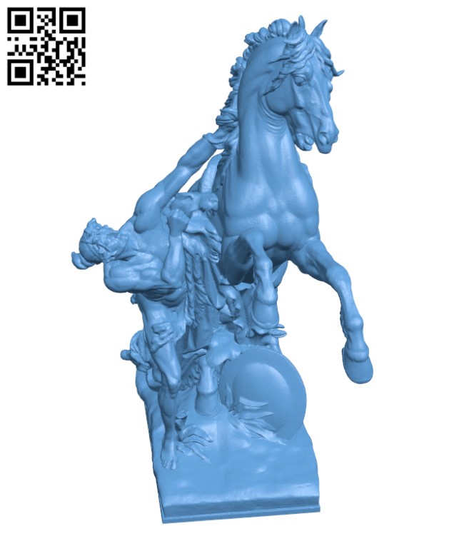 Horseman at Maria-Theresia-Platz H000340 file stl free download 3D Model for CNC and 3d printer