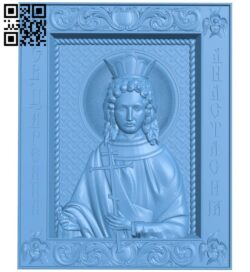 Icon Anastasia Tsarevna A006566 download free stl files 3d model for CNC wood carving