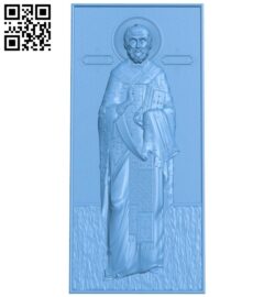 Icon of St. Nicholas the Wonderworker A006563 download free stl files 3d model for CNC wood carving