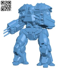 Robot Kodiak Prime for Battletech H000307 file stl free download 3D Model for CNC and 3d printer