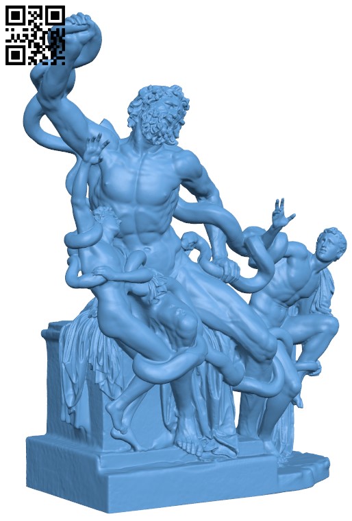 Laocoon and His Sons H000148 file stl free download 3D Model for CNC and 3d printer