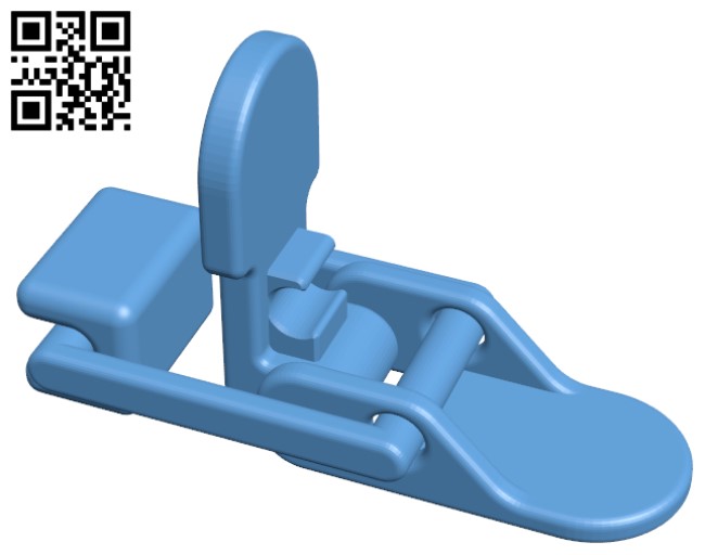 Lever Latch With Locking System H000206 file stl free download 3D Model for CNC and 3d printer
