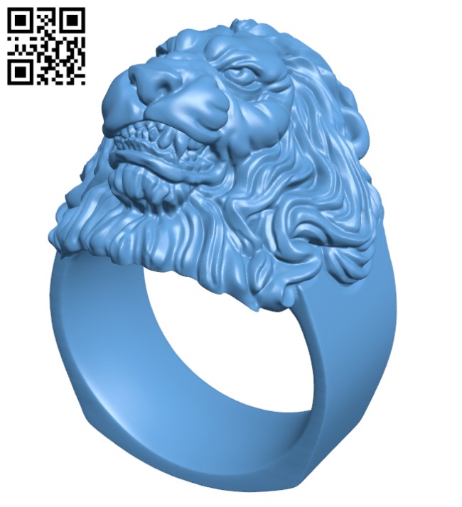 Lion Ring H000308 file stl free download 3D Model for CNC and 3d printer