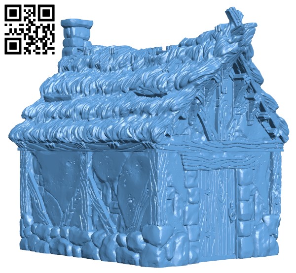 Little Cottage H000123 file stl free download 3D Model for CNC and 3d printer