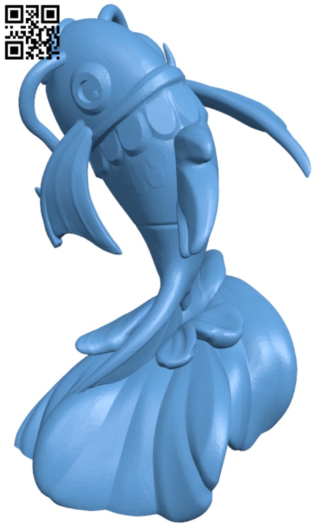 Magikarp Pokemon H000008 file stl free download 3D Model for CNC and 3d printer