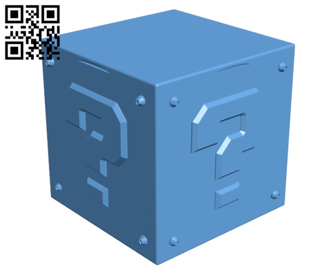 Mario Mystery Box H000033 file stl free download 3D Model for CNC and 3d printer