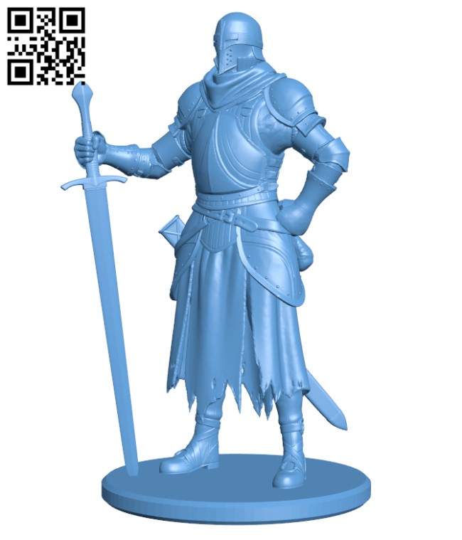 Medival Knight H000282 file stl free download 3D Model for CNC and 3d printer