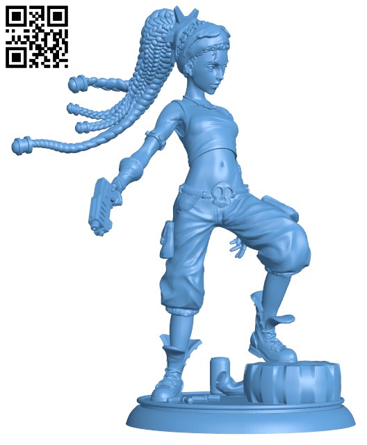 Molly the Punk H000149 file stl free download 3D Model for CNC and 3d printer