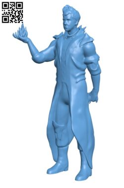 MyMiniYou Rees the Warlock from destiny H000073 file stl free download 3D Model for CNC and 3d printer