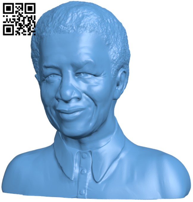 Nelson Mandela H000009 file stl free download 3D Model for CNC and 3d printer