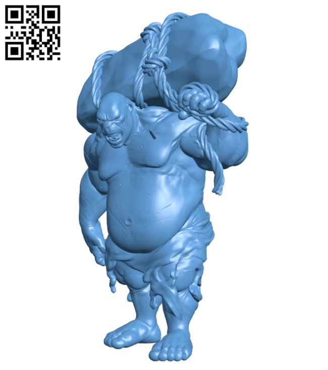 Ogre - Tabletop Miniature H000285 file stl free download 3D Model for CNC and 3d printer