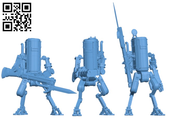 PZM-7 Smialy - Robot H000465 file stl free download 3D Model for CNC and 3d printer