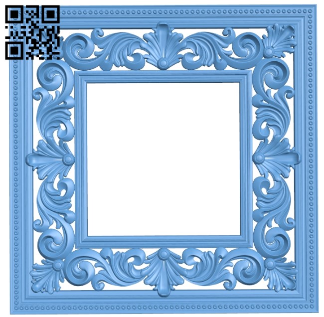 Picture frame or mirror A006570 download free stl files 3d model for CNC wood carving