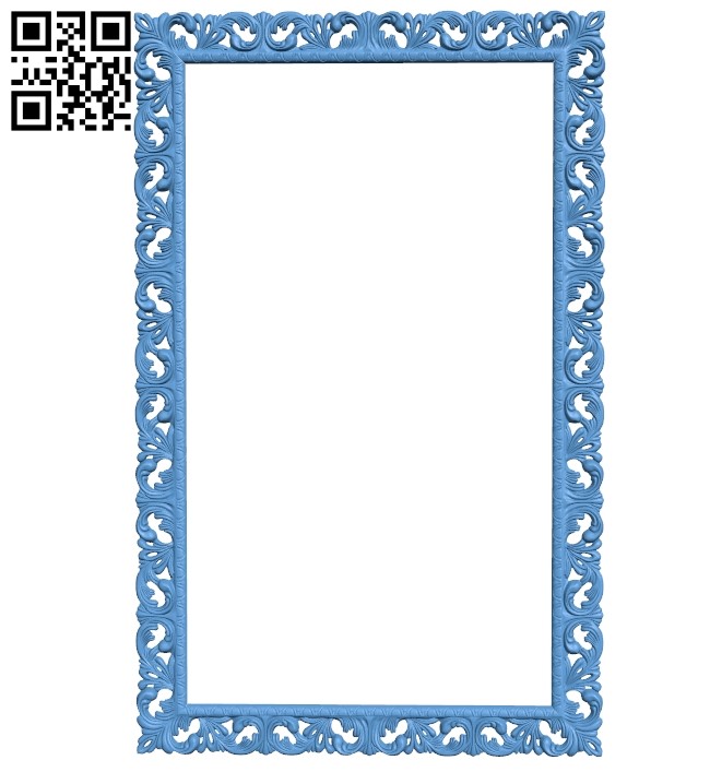 Picture frame or mirror A006576 download free stl files 3d model for CNC wood carving