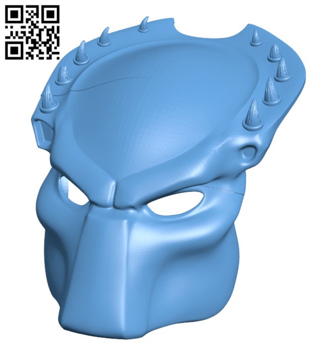Predator mask H000311 file stl free download 3D Model for CNC and 3d printer