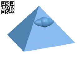 Pyramid with the Mythical Eye H000037 file stl free download 3D Model for CNC and 3d printer