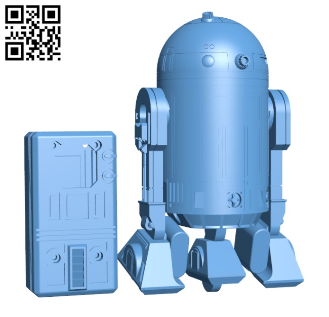 Robot R2D2 - R2D2 RC Toy H000313 File Stl Free DownloaD 3D MoDel For CNC AnD 3D Printer