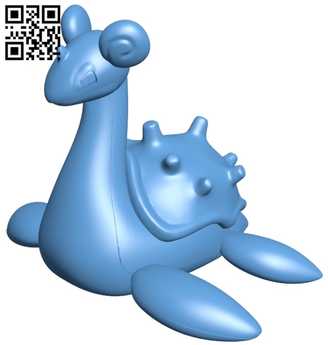 Repaired lapras - pokemon B009616 file stl free download 3D Model for CNC and 3d printer