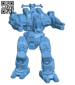 Robot RFL-3N Rifleman for Battletech H000393 file stl free download 3D Model for CNC and 3d printer