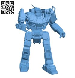 Robot SHD-2H Shadowhawk for Battletech H000352 file stl free download 3D Model for CNC and 3d printer