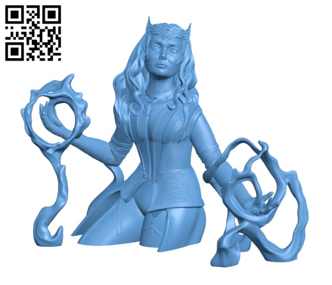 Scarlet Witch H000316 file stl free download 3D Model for CNC and 3d printer