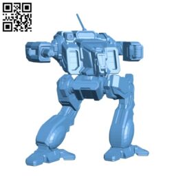 Robot shadowcat Prime for Battletech H000351 file stl free download 3D Model for CNC and 3d printer