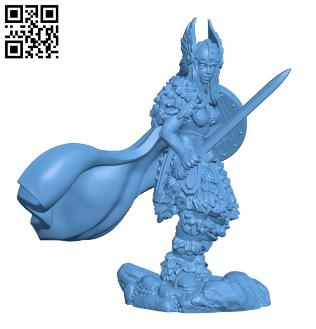 Shield Maiden H000291 file stl free download 3D Model for CNC and 3d printer