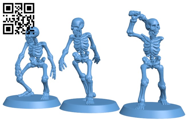 STL file Skeleton Action Figure 💀・3D printer design to download・Cults