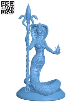 Snake Queen H000356 file stl free download 3D Model for CNC and 3d printer