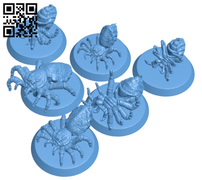 Spider Set H000215 file stl free download 3D Model for CNC and 3d printer