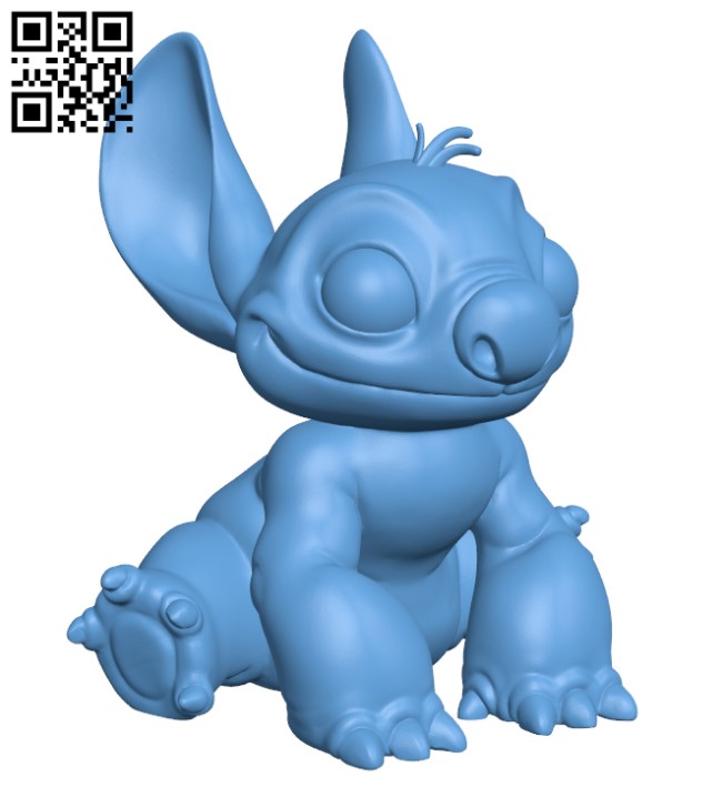 Stitch Disney H000296 file stl free download 3D Model for CNC and 3d printer