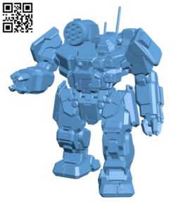 Robot TDR-5SE Thunderbolt for Battletech H000328 file stl free download 3D Model for CNC and 3d printer