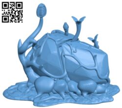 Tabletop plant RockBreaker H000216 file stl free download 3D Model for CNC and 3d printer
