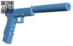 Tacticool Glock 22 Replica – Gun H000217 file stl free download 3D Model for CNC and 3d printer