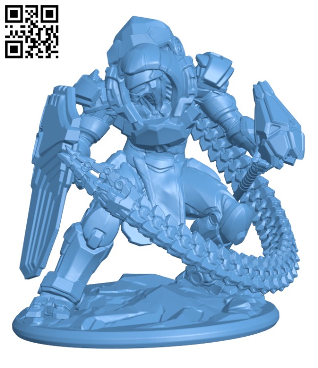 TentaSteel Assault cyborg H000358 file stl free download 3D Model for CNC and 3d printer