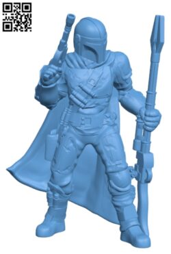 The Mandalorian H000186 file stl free download 3D Model for CNC and 3d printer